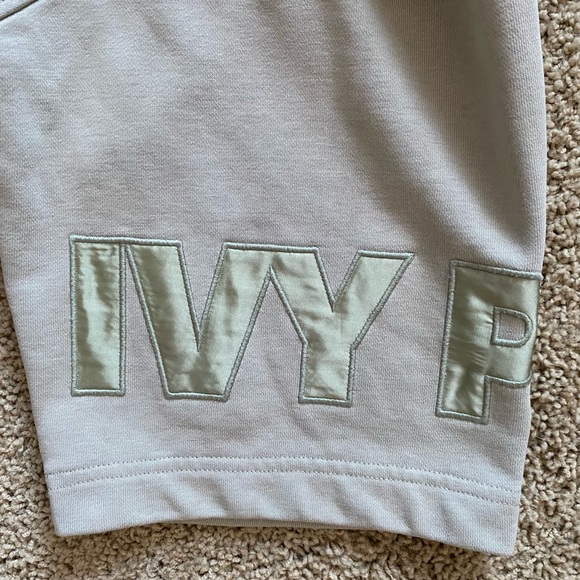 Ivy Park Tan Cropped Cotton Blend Hoodie - Picture 5 of 9